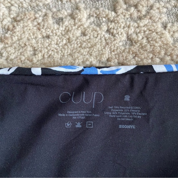 Cuup Bikini Bottoms Bloom Cloud Lined Blue White Black Daisy Floral Print: 2 - Picture 3 of 7